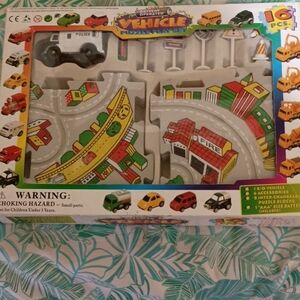 Colorful Toy Vehicles Set